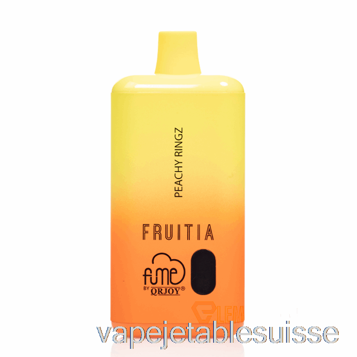 Vape Suisse Fruitia X Fume 8000 Jetable Pêche Ringz